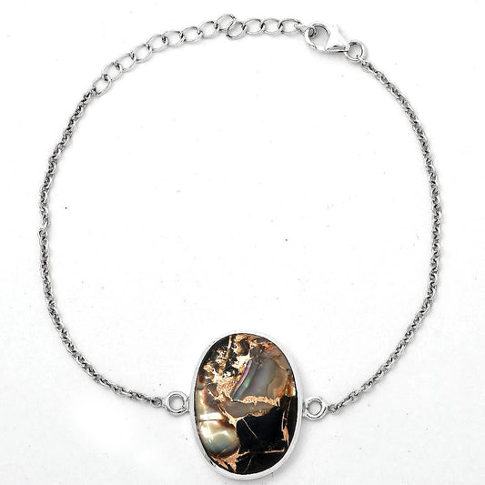 Natural Copper Abalone Shell Bracelet B-1023 SDB2735