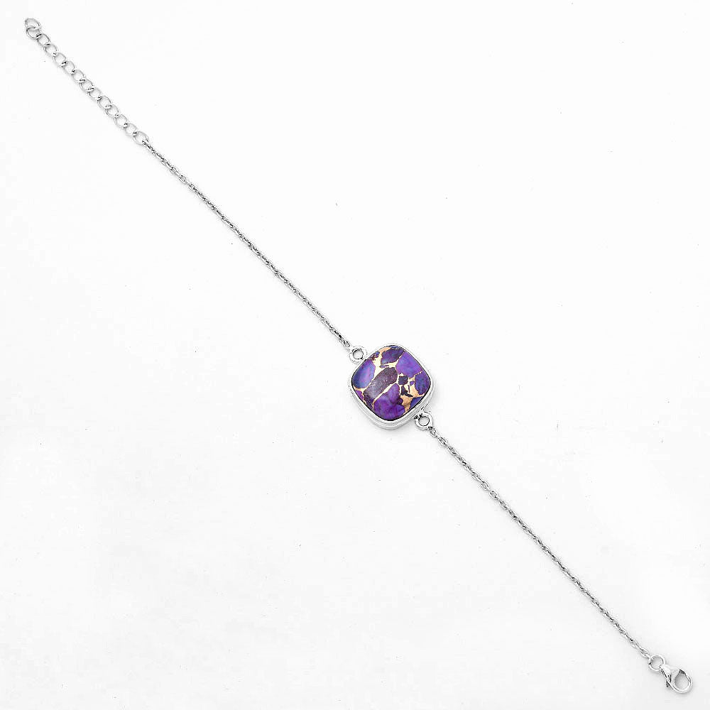 Copper Purple Turquoise - Arizona Bracelet B-1023 SDB3007
