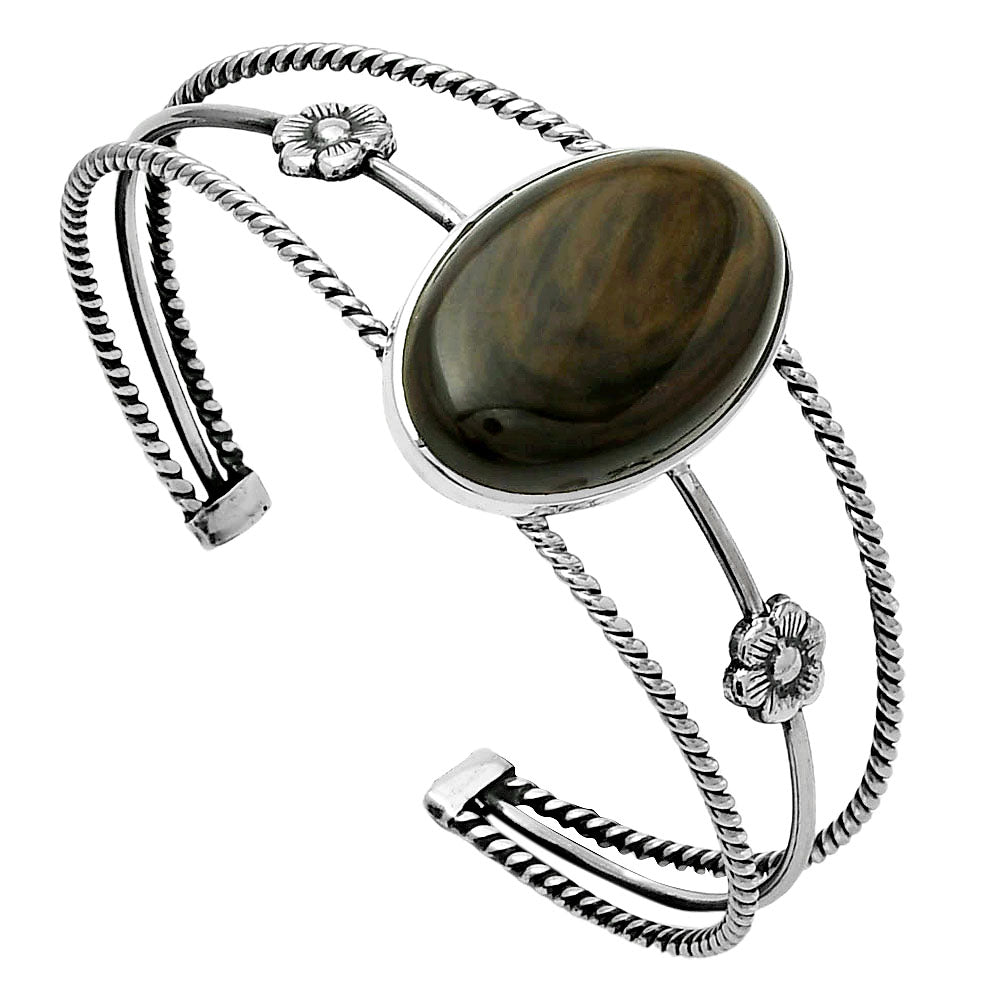 Hypersthene - Canada Cuff Bangle Bracelet B-1012 SDB4318