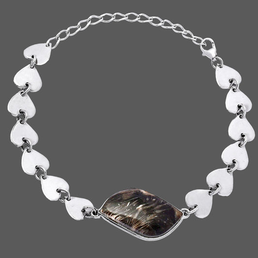 Heart - Natural Bat Cave Jasper Bracelet B-1044 SDB4731