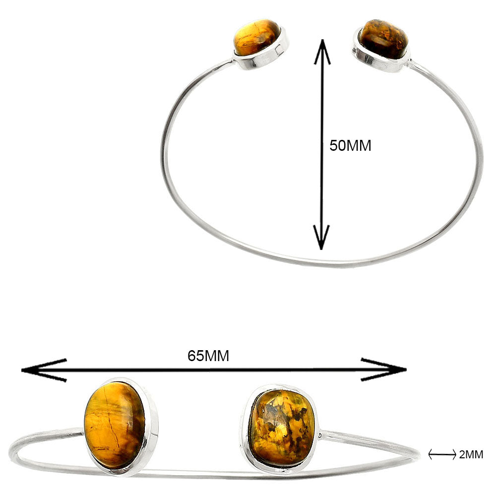 Natural Nellite Cuff Bangle Bracelet B-1004 SDB4982