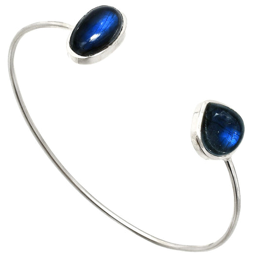 Blue Fire Labradorite Cuff Bangle Bracelet B-1004 SDB4998
