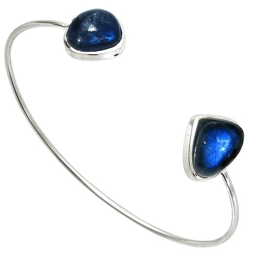 Blue Fire Labradorite Cuff Bangle Bracelet B-1004 SDB5021