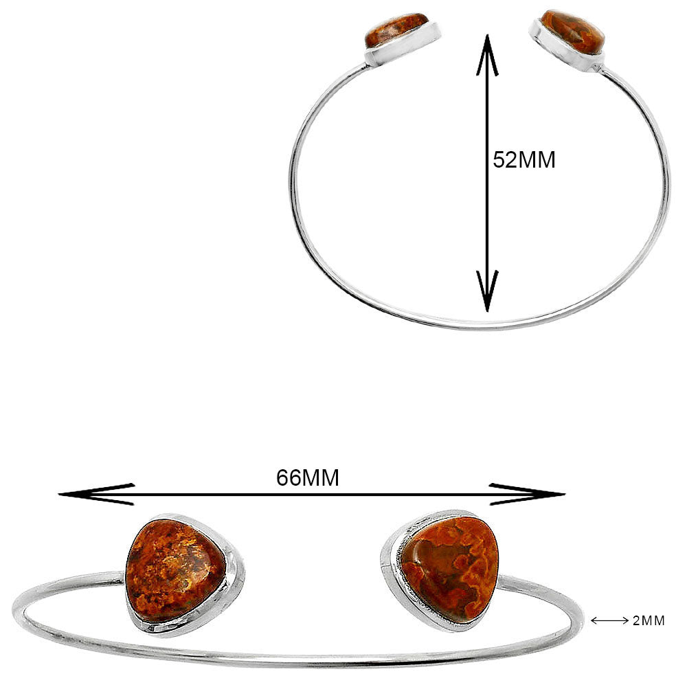 Rare Cady Mountain Agate Cuff Bangle Bracelet B-1004 SDB5083