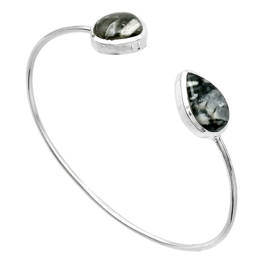 Natural Picasso Jasper Cuff Bangle Bracelet B-1004 SDB5084