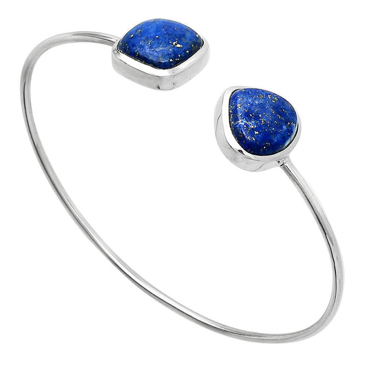 Natural Lapis Lazuli Cuff Bangle Bracelet B-1004 SDB5101