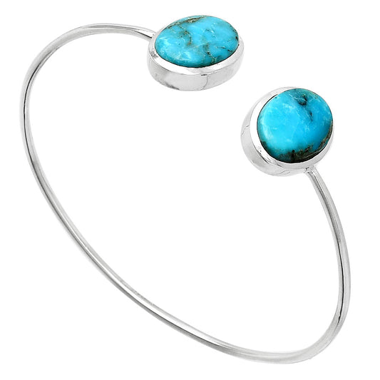 Natural Turquoise Morenci Mine Cuff Bangle Bracelet B-1004 SDB5102
