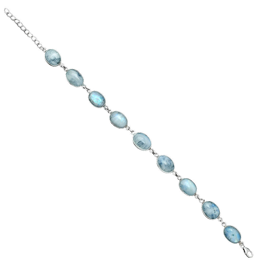 Natural Rainbow Moonstone - India Bracelet B-1001 SDB5269