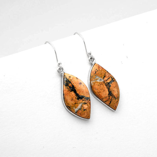 Natural Maligano Jasper - Indonesia Earrings E-1001 SDE50308