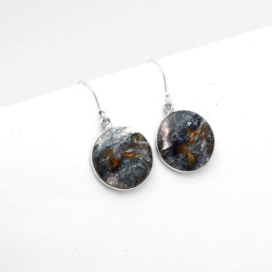 Natural Indian Blanket Jasper Earrings E-1001 SDE50376