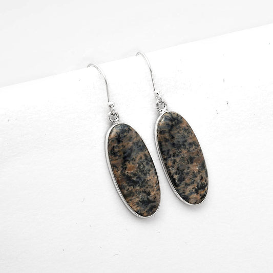 Natural Russian Honey Dendrite Opal Earrings E-1001 SDE50424