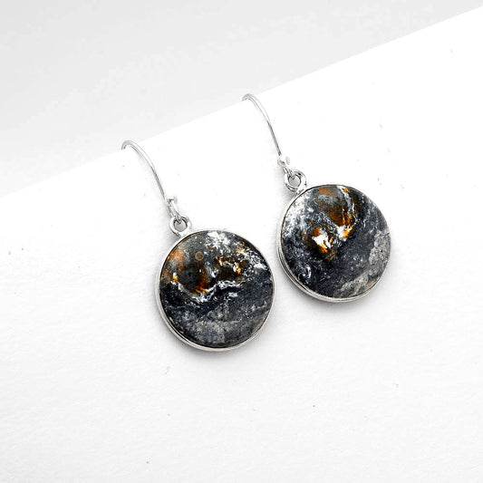 Natural Indian Blanket Jasper Earrings E-1001 SDE50432