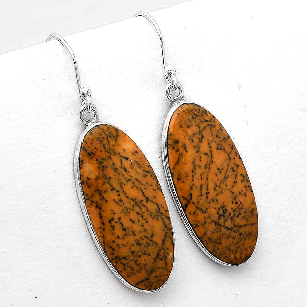 Natural Amethyst Sage Agate - Nevada Earrings E-1001 SDE50453