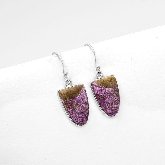 Natural Purpurite - South Africa Earrings E-1001 SDE50541