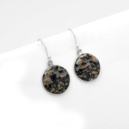 Natural Russian Honey Dendrite Opal Earrings E-1001 SDE50605
