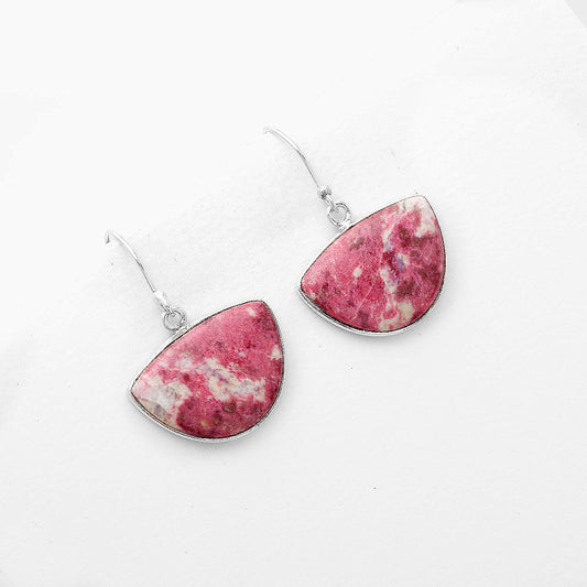 Natural Pink Thulite - Norway Earrings E-1001 SDE50644