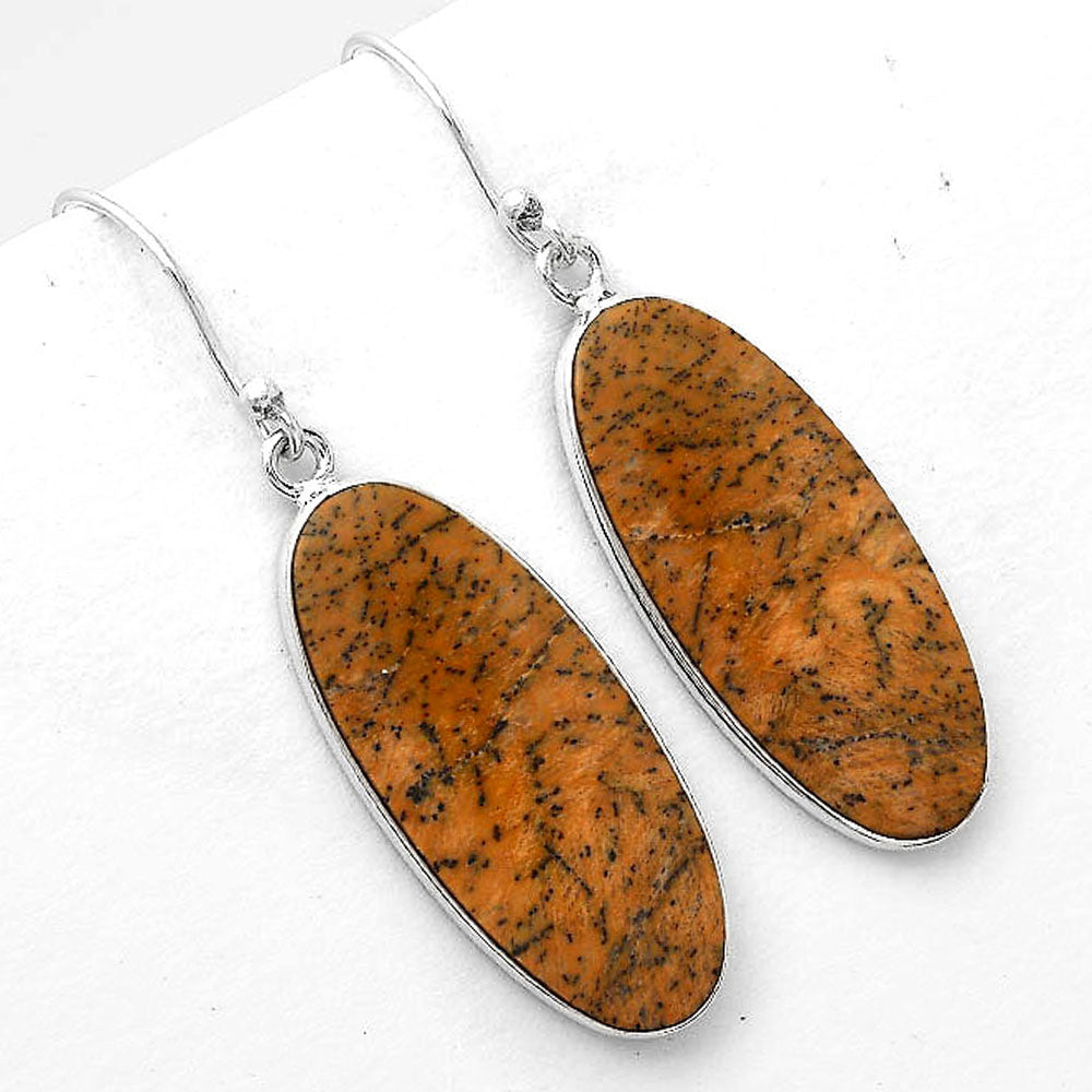 Natural Amethyst Sage Agate - Nevada Earrings E-1001 SDE50656