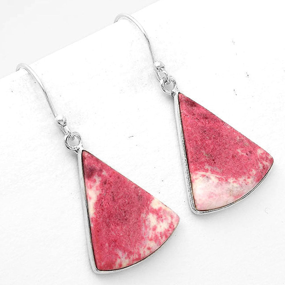Natural Pink Thulite - Norway Earrings E-1001 SDE50673