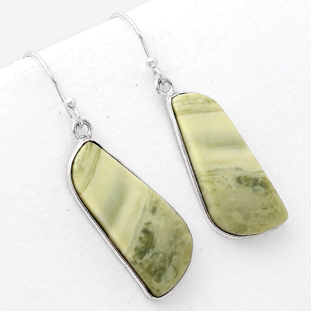 Natural Serpentine Earrings E-1001 SDE51019