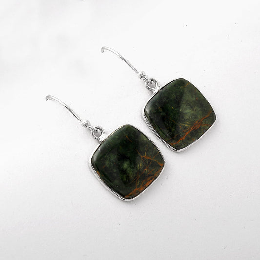Natural Turkish Rainforest Chrysocolla Earrings E-1001 SDE51519