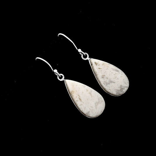 Natural White Scolecite Earrings E-1001 SDE52023