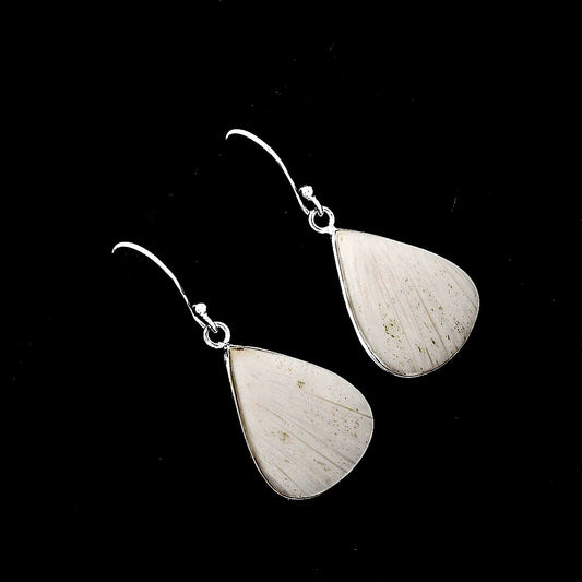 Natural White Scolecite Earrings E-1001 SDE52036