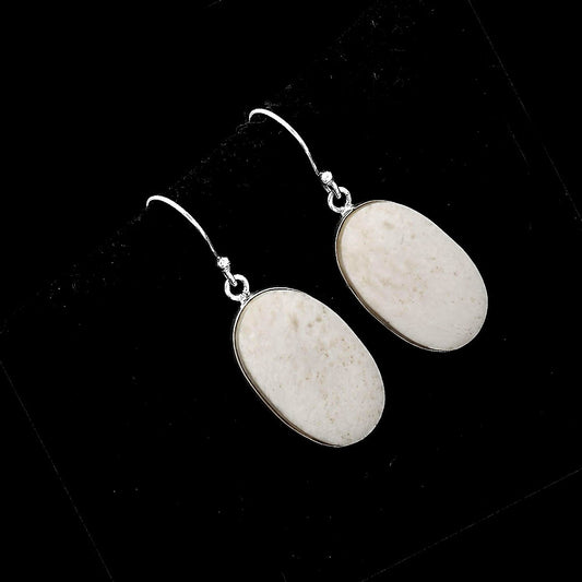 Natural White Scolecite Earrings E-1001 SDE52044