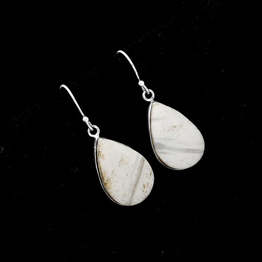 Natural White Scolecite Earrings E-1001 SDE52099