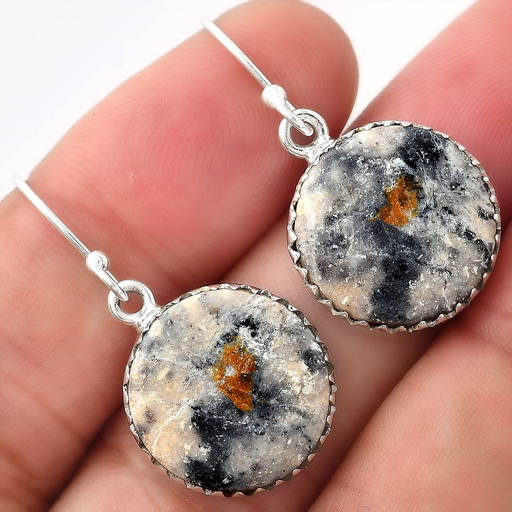 Natural Indian Blanket Jasper Earrings E-1113 SDE52754