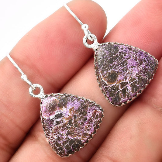 Natural Purpurite - South Africa Earrings E-1113 SDE52766