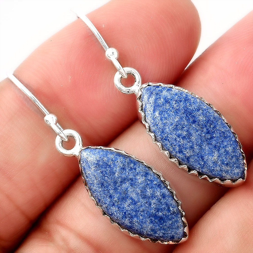 Natural Dumortierite Quartz Earrings E-1113 SDE52768