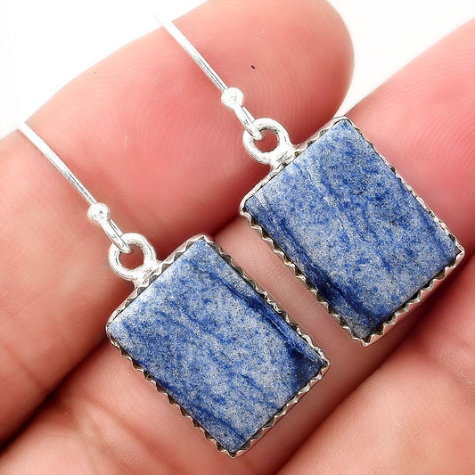 Natural Dumortierite Quartz Earrings E-1113 SDE52789