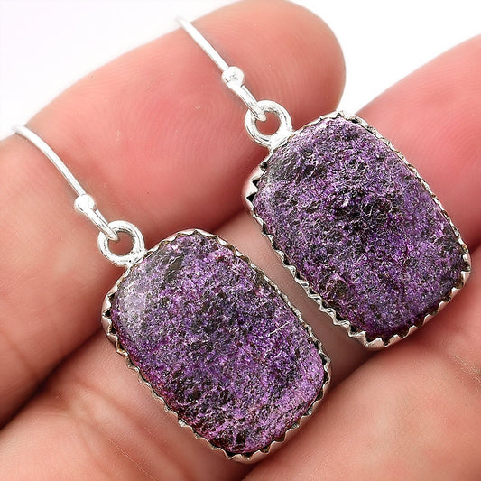 Natural Purpurite - South Africa Earrings E-1113 SDE52797