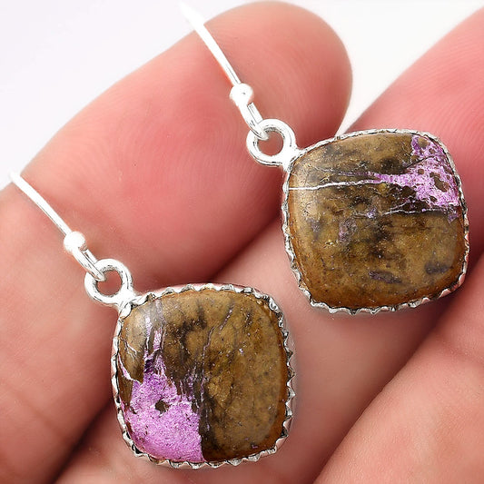 Natural Purpurite - South Africa Earrings E-1113 SDE52816