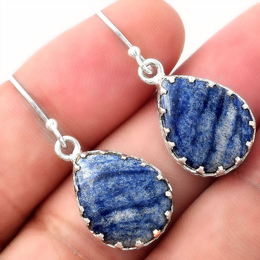 Natural Dumortierite Quartz Earrings E-1113 SDE52877