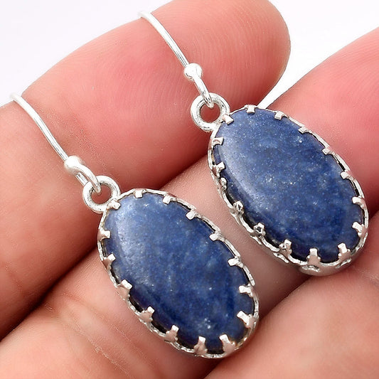 Natural Dumortierite Quartz Earrings E-1113 SDE52893