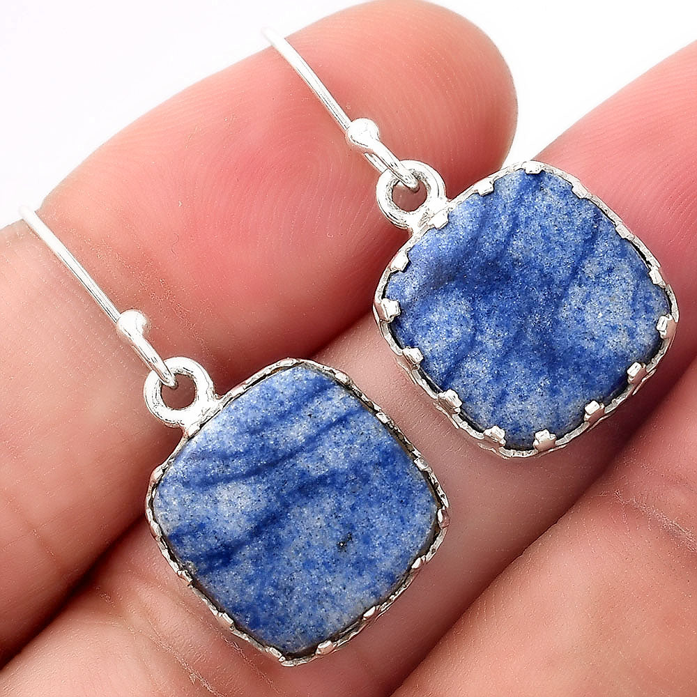 Natural Dumortierite Quartz Earrings E-1113 SDE52913