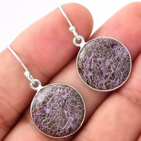 Natural Purpurite - South Africa Earrings E-1001 SDE53188