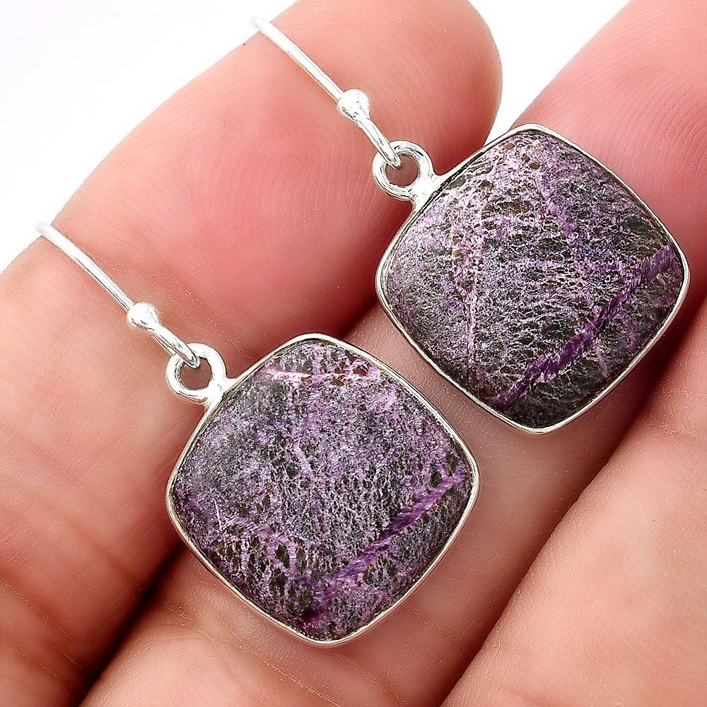 Natural Purpurite - South Africa Earrings E-1001 SDE53260