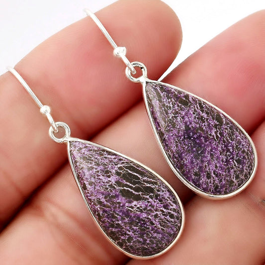 Natural Purpurite - South Africa Earrings E-1001 SDE53445