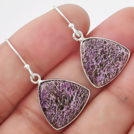 Natural Purpurite - South Africa Earrings E-1001 SDE53497