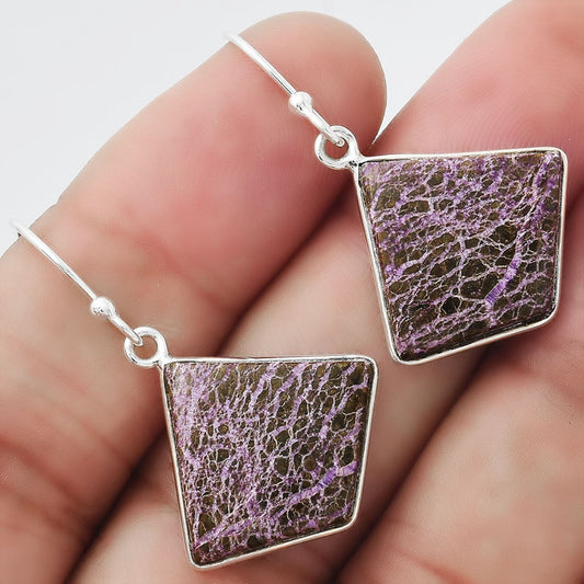 Natural Purpurite - South Africa Earrings E-1001 SDE54640