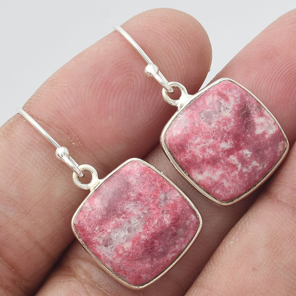 Natural Pink Thulite - Norway Earrings E-1001 SDE55075