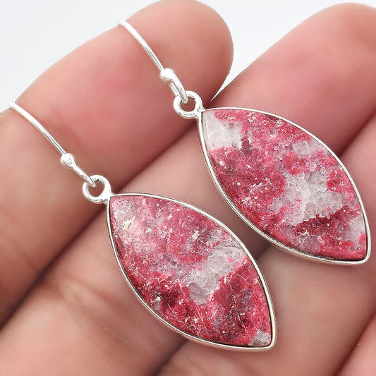 Natural Pink Thulite - Norway Earrings E-1001 SDE55088