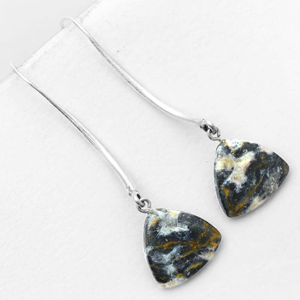 Natural Indian Blanket Jasper Earrings E-1095 SDE55598