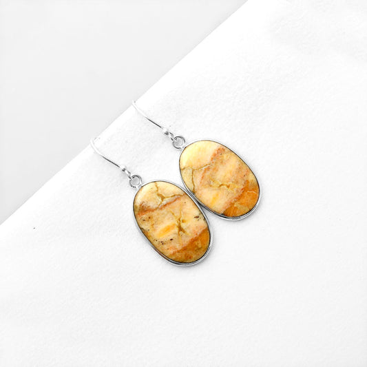 Natural Coral Jasper Earrings E-1001 SDE56368