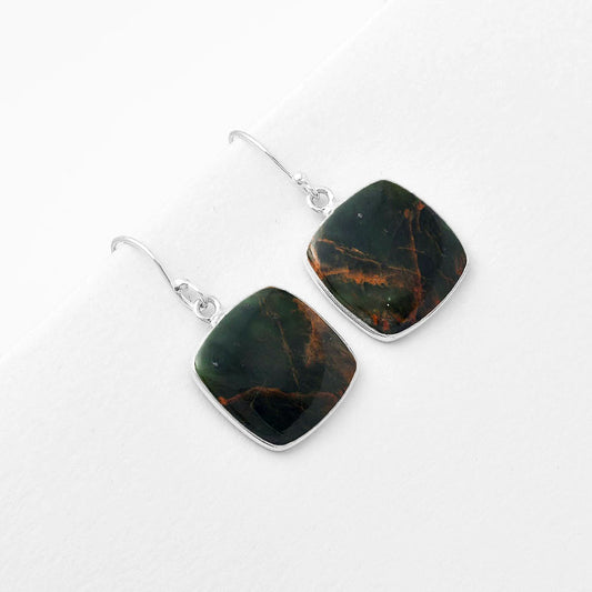 Natural Turkish Rainforest Chrysocolla Earrings E-1001 SDE56663