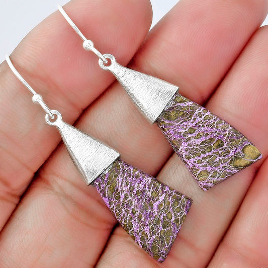 Natural Purpurite - South Africa Earrings E-1083 SDE58855