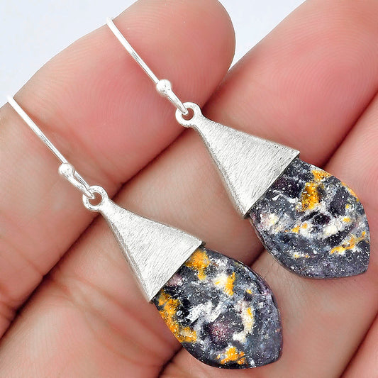 Natural Indian Blanket Jasper Earrings E-1083 SDE58864