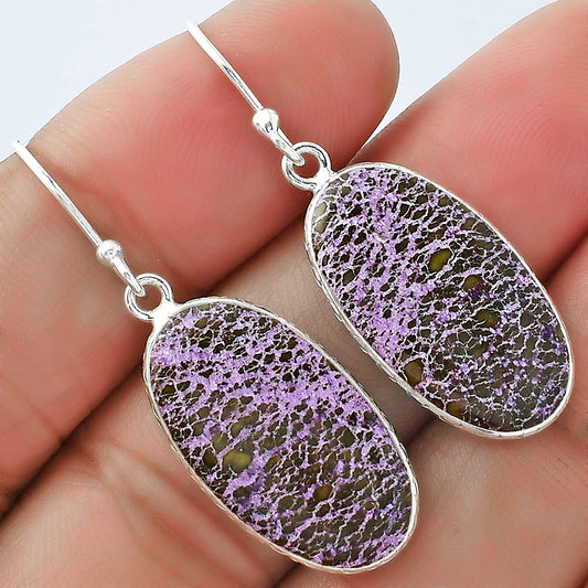 Natural Purpurite - South Africa Earrings E-1001 SDE59089